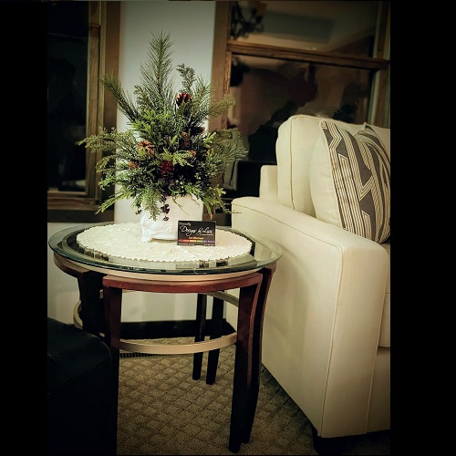 Winter Centerpiece Rental - Themed Rentals - winter floral arrangement for rent Twin Cities